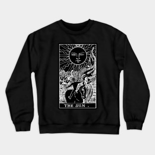 XIX. The Sun Tarot Card | Obsidian and Pearl Crewneck Sweatshirt